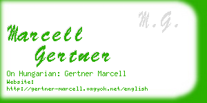 marcell gertner business card